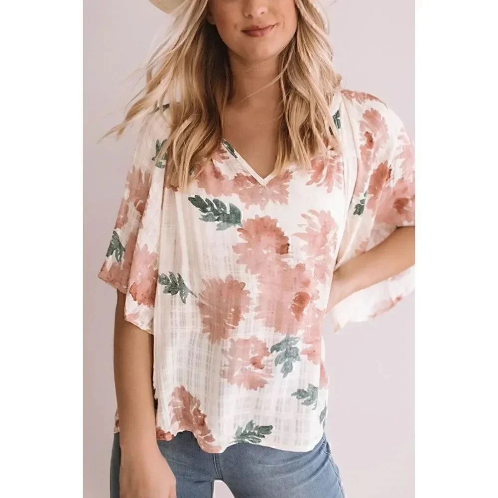 Love Stitch Mint Juleps in the Afternoon Shift Top in Cream Size Small